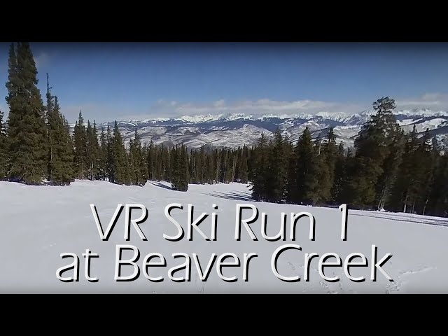 VR Run 1 from Red Buffalo Lift at Beaver Creek