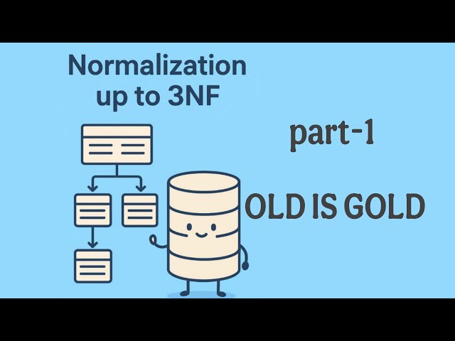 Normalization upto 3NF  part-1