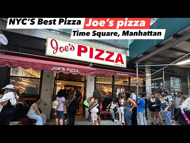 Joe’s Pizza- The Best of New York, Time Square, Manhattan 🇺🇸