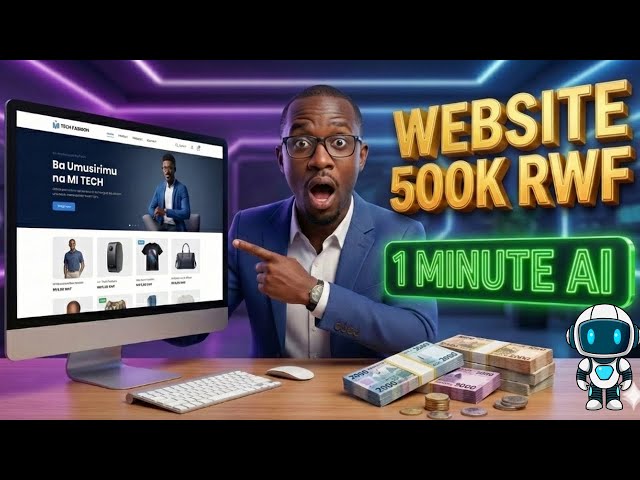 AI yankoreye Website ya 500,000 Frw mu Munota 1 😱 Mbega Ai yagufasha Kwinjiza Amafaranga