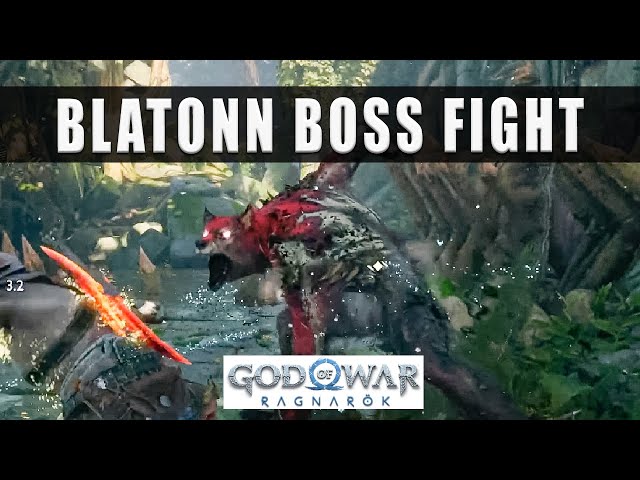 God of War Ragnarok how to beat Blatonn - Alpha Wolver boss fight
