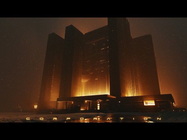 CORPORATION - Dreamy Cyberpunk Ambience & Snow - Blade Runner Relaxation