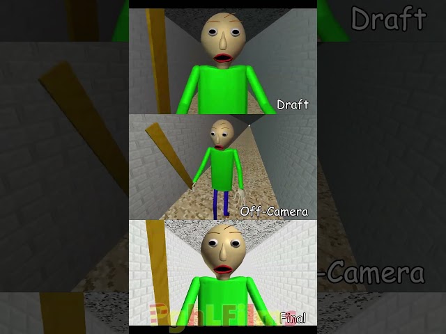 Hi, I'm Baldi! Nice to meet ya! Behind the Scenes, but Baldi sings it #baldisbasics #shorts