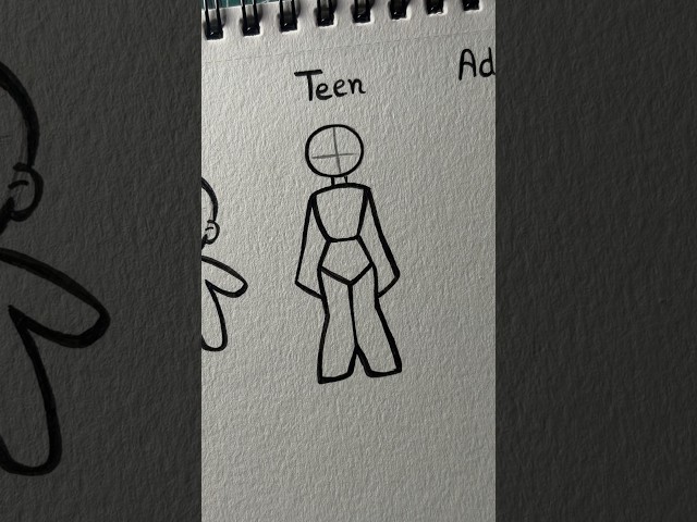 How to draw stickman girl tutorial #drawing #art #stickman #tutorial #fyp