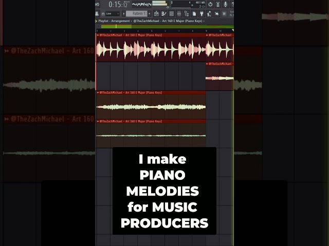 I make PIANO MELODIES for MUSIC PRODUCERS