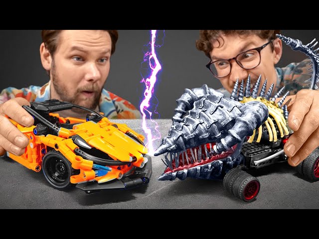 This LEGO Car Has Jaws and It's Terrifying! Rebuilding a LEGO Sports Car into a Jawed Creature! 🦖💡