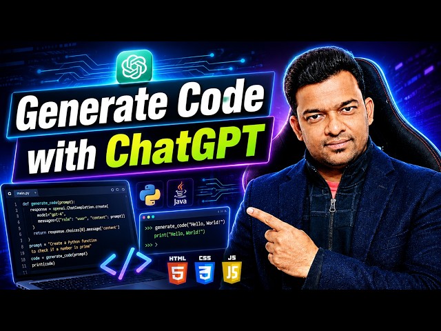 How to Generate Code with ChatGPT | ChatGPT Coding Tutorial for Beginners