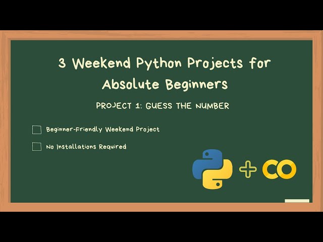Weekend Python Project for Absolute Beginners | Guess The Number | Jay Shah| #googlecolab