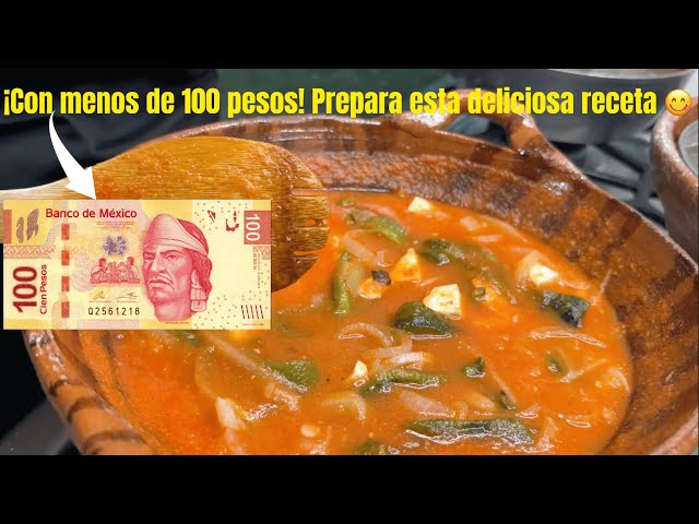 MENÚ ECONÓMICO CON $100 PESOS #cocinaconmigo #viralrecipevideo