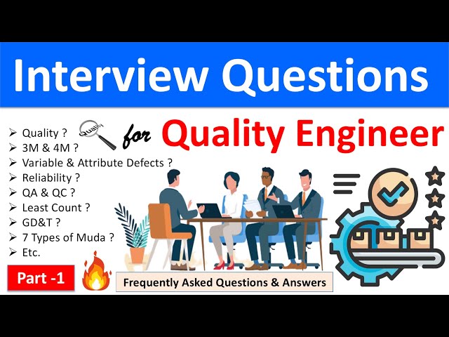 Interview Questions for Quality Engineers | Quality Engineer Interview Question & Answer | Part-1