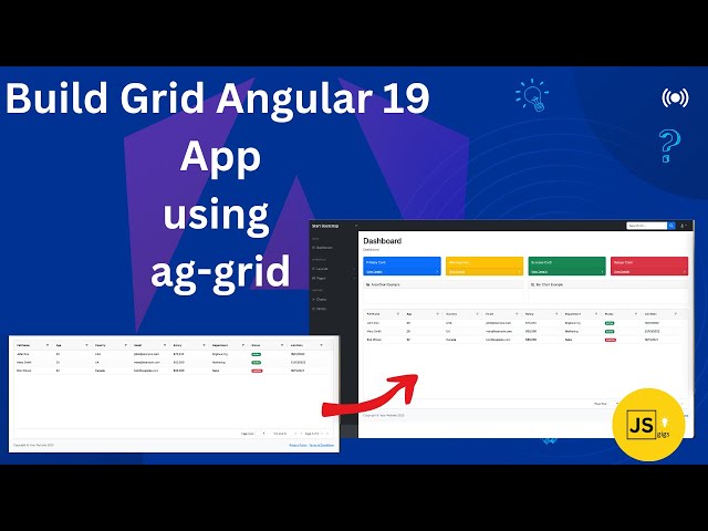 Build a Powerful Data Grid in Angular 19 with AG Grid v33 | Sorting & Filtering