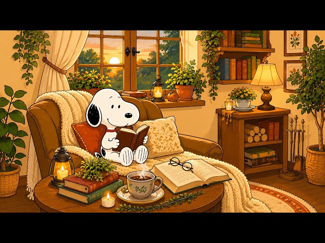 Playlist _ A Chill Day with a Book ☀️📚 Soft Snoopy Jazz Music for Reading _ Book Jazz