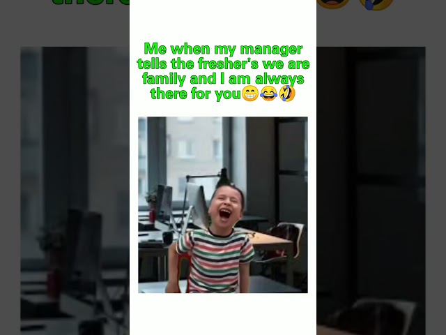 When my manager tells we are family😂🤣😅#clientes #corporatememes #shorts #short