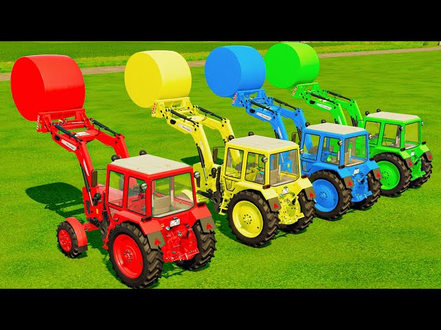 NEW TRUCKS, TRACTORS & POLICE CAR FIELD WORK WITH OBSTACLES! FS25
