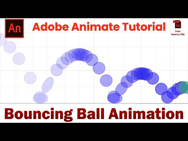 Bouncing Ball Exercise (Part-02 Color Ball): Frame by Frame Animation | Adobe Animate Tutorial
