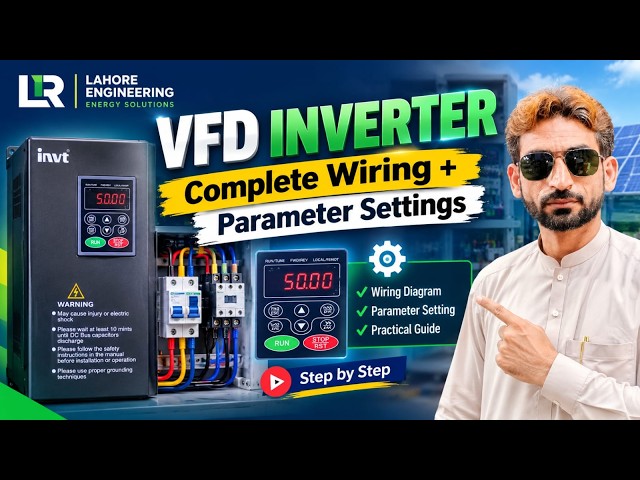 👉 VFD Inverter Complete Wiring & Settings | 🔧⚡Full Practical Guide | Step-by-Step Tutorial