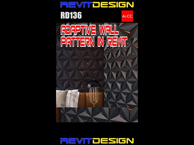 Revit Adaptive Wall Pattern #Shorts