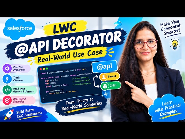 @api Decorator in LWC 🚀 | Pass Data from Parent to Child | Salesforce LWC Tutorial