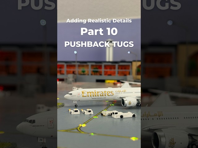 Adding Realistic Details To My Model Airport Part 10 - Pushback Tugs ✈️