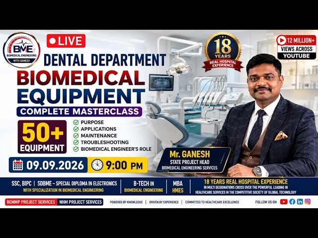 🔴 LIVE | Dental Biomedical Equipment: 100+ Equipment, SHOW AND TELL | 09.09.2026