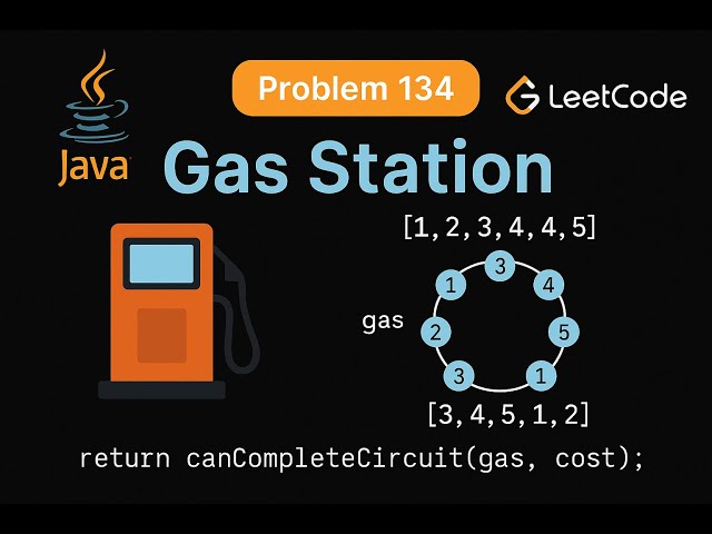 LeetCode 134: Gas Station | Java Solution | Greedy Algorithm