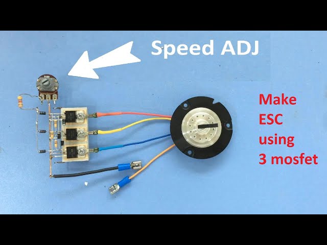 How to make BLDC motor ESC using mosfet