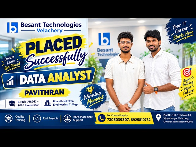 Data Analyst Training in Chennai | Pavithran Data Analyst |Best Software Training Institute Chennai