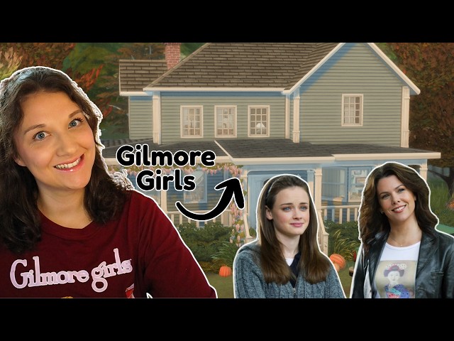 BUILDING THE GILMORE GIRLS HOUSE IN THE SIMS 4 | Lorelai & Rory's Home ☕
