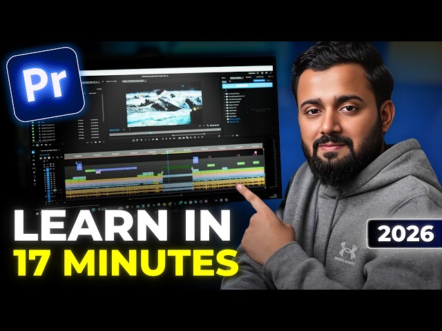 Adobe Premiere Pro Beginner Tutorial Hindi (2026) | Everything You NEED to KNOW