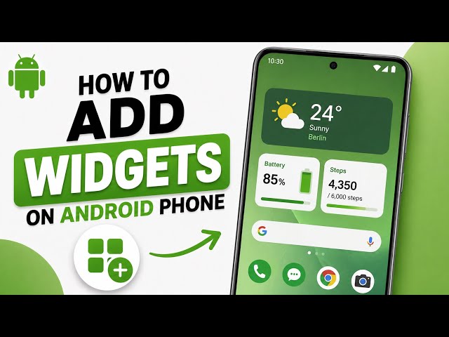 How to Add Widgets on Android Phone – Add Widgets & Customize Home Screen (Easy Tutorial)