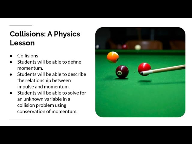 The Physics of Collisions Explained