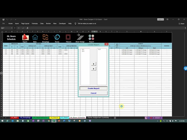 MMI Beam Designer V1.0.0 - Generate Report Option