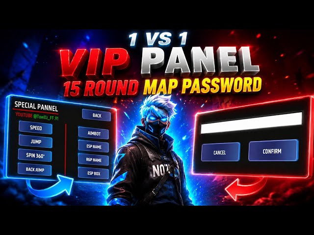 1V1 TOP 😱 VIP PANEL 🔥 15 ROUND MAP PASSWORD 🔑 | NEW CRAFTLAND MAP CODE | FREE FIRE 2026