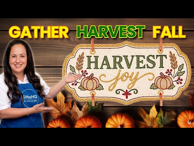 How to Stitch the Harvest Joy ITH Autumn Sign (Designs By JuJu)
