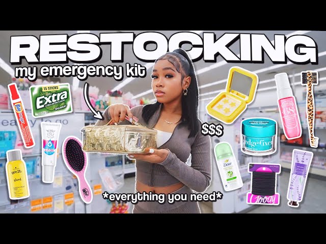 RESTOCKING MY BACK TO SCHOOL EMERGENCY KIT | *everything you need*