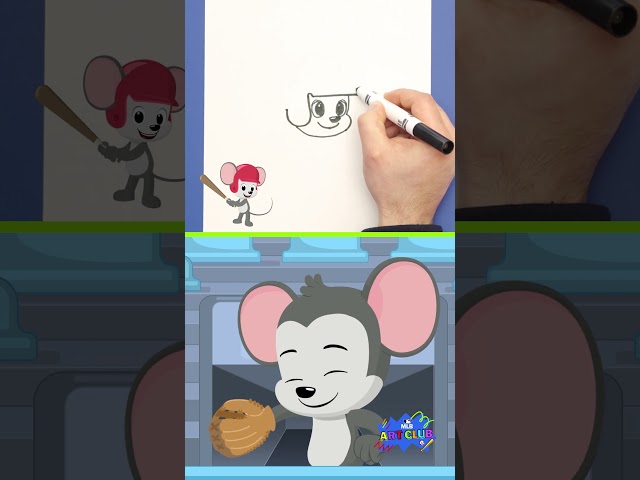 How to Draw ABCmouse (Baseball Style) 🖍️👀