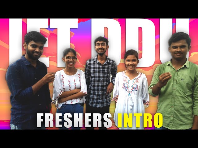 FRESHER'S INTRODUCTION 2022 | IET DDU