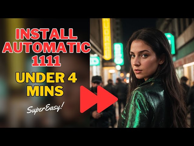 Install Automatic 1111 in under 4 mins super easy tutorial #gitpull #stablediffusion