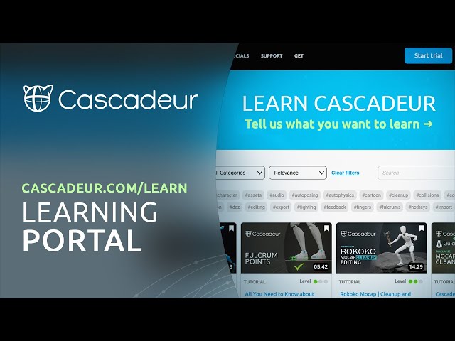 Cascadeur Learning Portal