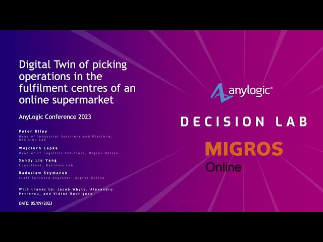 Digital Twin of Picking Operations in the Fulfilment Centres of an Online Supermarket