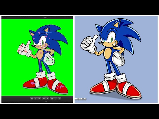 Sonic SFM Render to Sonic Adventure render - Artwork Progress