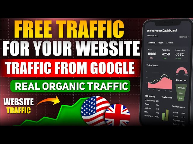 How I Get Free Google Traffic in 2025 | Organic Website Visitors from USA, UK & Germany