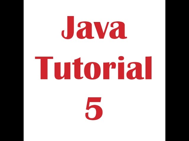 Java Programming Tutorial 5 - Calculator
