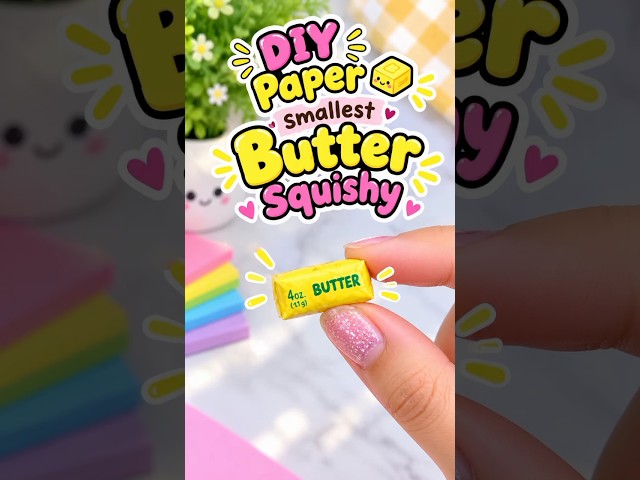 butter squishy 😱 #shorts #trendingshorts #viralshorts #diy #funny #viral #satisfying #craft