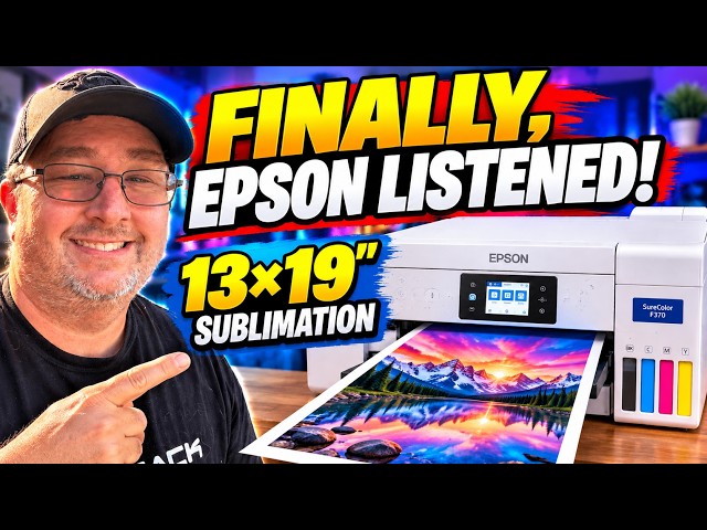 EPSON FINALLY LISTENED! Meet the NEW F370 Sublimation Printer
