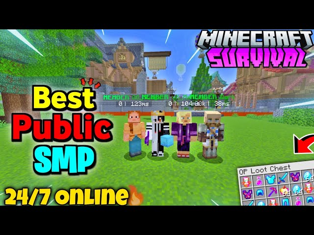 🌪️ New Best Free Public Smp Server For Minecraft 🧑‍🎄 (Java/Pe) | 24/7 Online | Anyone Can Join 💧