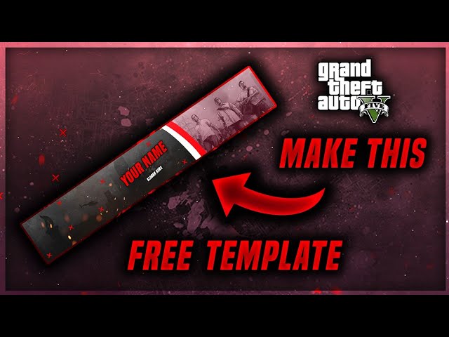 How to make Gaming Banner in Photoshop | GTA V Banner | GTA 5 Banner | 2020 | Free Template 🔥