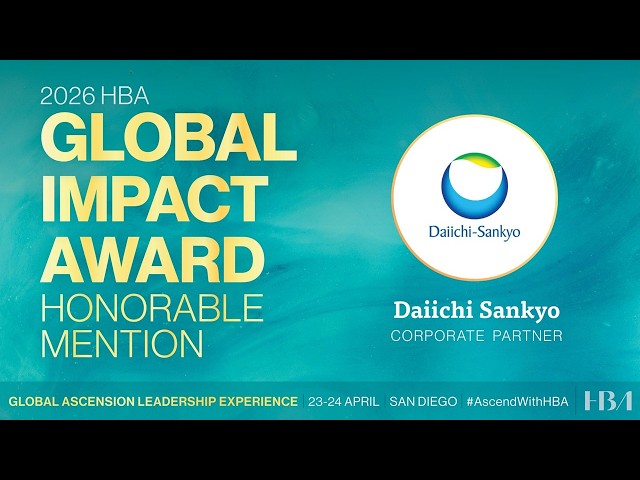 Daiichi Sankyo Earns Inaugural HBA Global Impact Award Honorable Mention