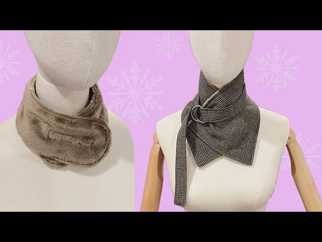 DIY neck wrap scarf🧣🧣🧣Great sewing idea to sell or give as a gift | Step by step sewing tutorial