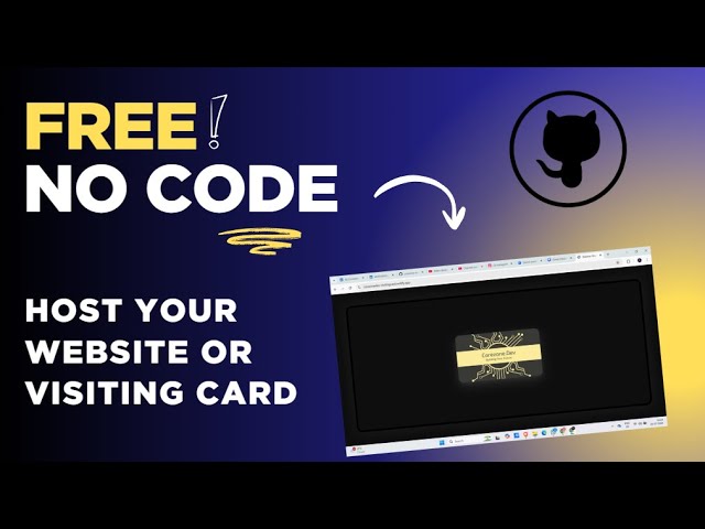 "Host Your Visiting Card Website for FREE with Netlify (.app Domain) – No Coding!"